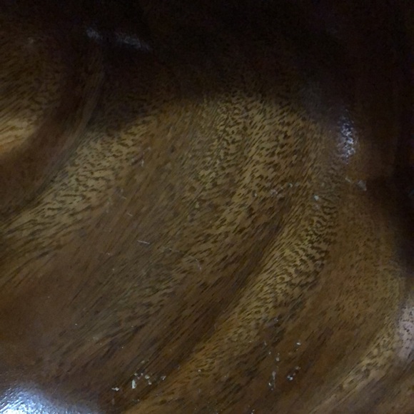 Monkey Pod Wooden Bowl Set-Large Bowl with 4 Smaller Bowls-GUC-Vintage - Picture 16 of 16